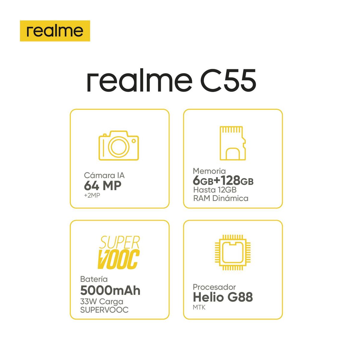 REALME - Celular REALME C55 128GB