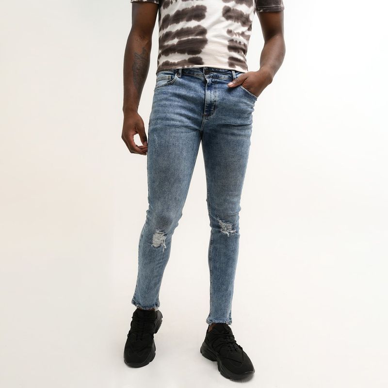 DENIMLAB - Jean 5 Bolsillos para Hombre Super skinny Denimlab
