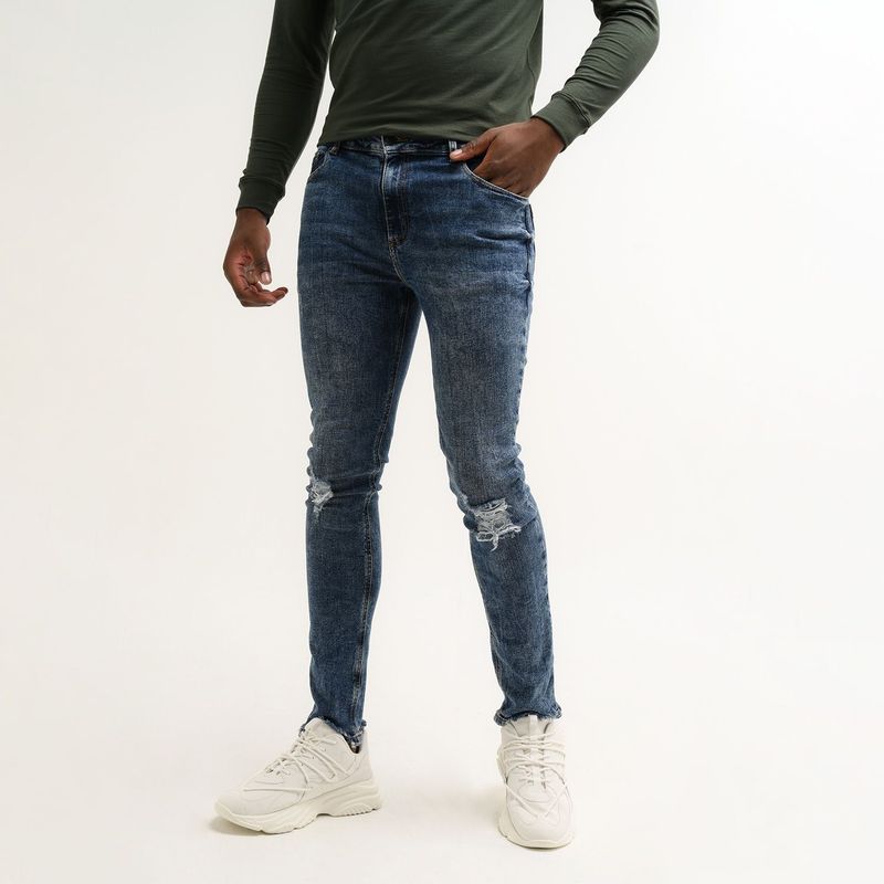 DENIMLAB - Jean 5 Bolsillos para Hombre Super skinny Denimlab