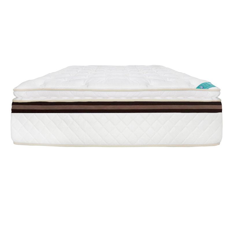 COLCHONES SPRING - Colchón Queen Firmeza Medio Resortes Pocket Advance 160 x 190 cm + Protector + Almohada Colchones Spring