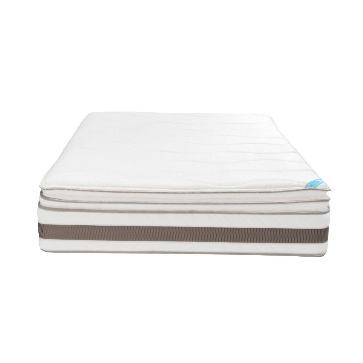 COLCHONES SPRING - Colchón Doble Resortes Milan 140 x 190 cm + Protector + Almohada Colchones Spring 