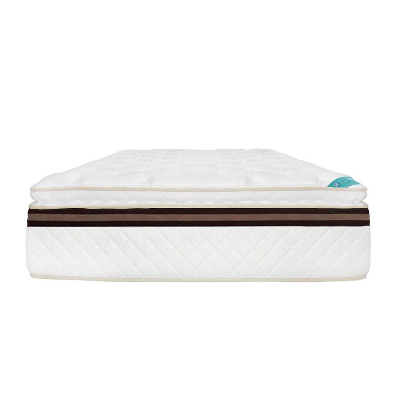 COLCHONES SPRING - Colchón Semidoble Firmeza Media Ortopédico Resortado con Pillow Advance 120 x 190 cm  + Protector Colchones Spring 
