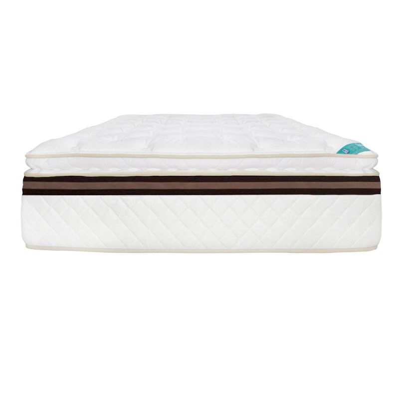 COLCHONES SPRING - Colchón Doble Firmeza Media Ortopédico Resortado con Pillow Advance 140 x 190 cm  + Protector Colchones Spring 