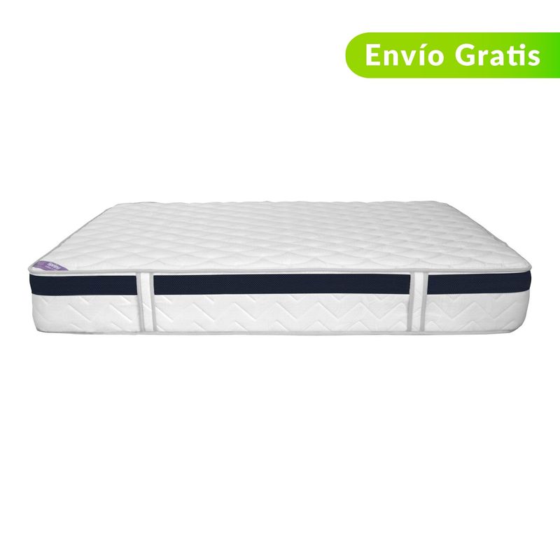 COLCHONES SPRING - Colchón Sencillo Firmeza Media Ortopédico Resortado Exc Dream 100 x 190 cm + Protector + Almohada Colchones Spring - 0% Interés a 3 Cuotas Pagando con tu CMR Banco Falabella