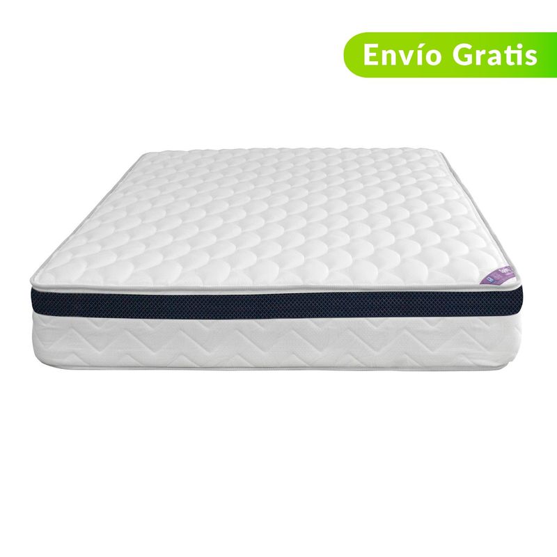 COLCHONES SPRING - Colchón Semidoble Firmeza Media Ortopédico Resortado con Pillow EXC Dream 120 x 190 cm  + Protector Colchones Spring  - 0% Interés a 3 Cuotas Pagando con tu CMR Banco Falabella