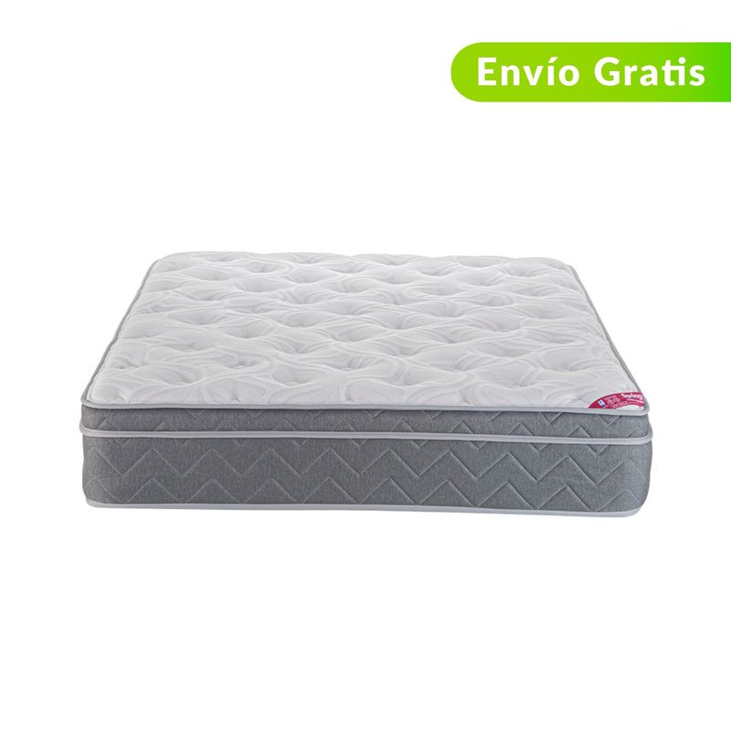 COLCHONES SPRING - Colchón Doble Firme Ortopédico Resortado con Pillow Fenix 140 x 190 cm  + Protector Colchones Spring  - 0% Interés a 3 Cuotas Pagando con tu CMR Banco Falabella