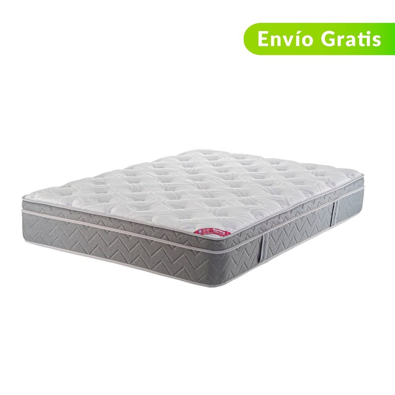 COLCHONES SPRING - Colchón Sencillo Firme Ortopédico Resortado con Pillow Fenix 100 x 190 cm  + Protector Colchones Spring  - 0% Interés a 3 Cuotas Pagando con tu CMR Banco Falabella