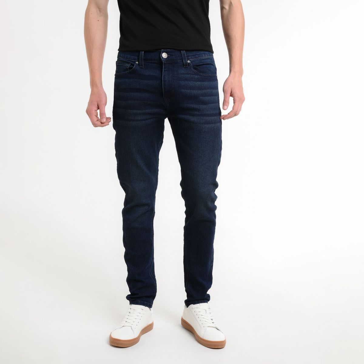 BEARCLIFF - Jean 5 Bolsillos para Hombre Super skinny Largo 32 Bearcliff