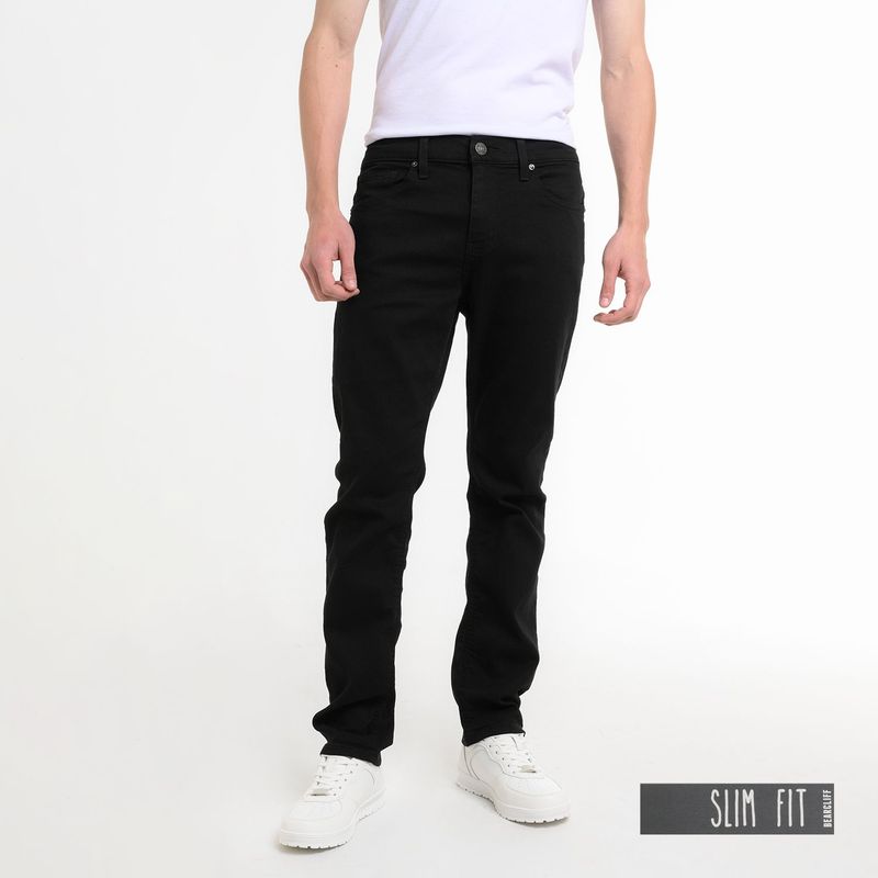 BEARCLIFF - Jean 5 Bolsillos Hombre Slim de Algodón Bearcliff