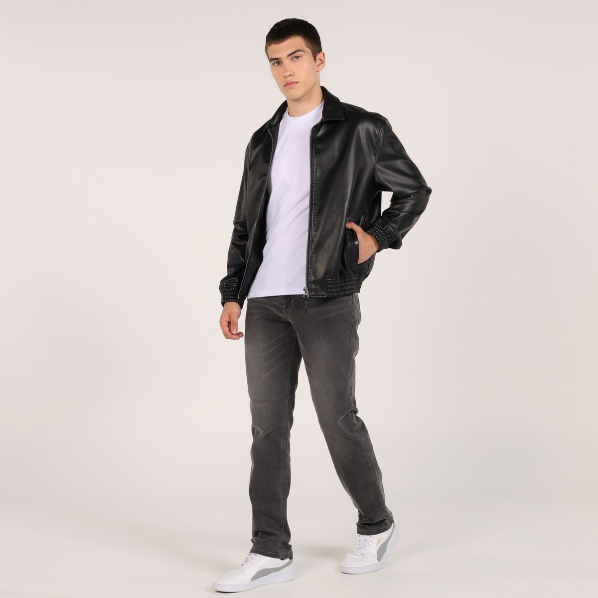 BEARCLIFF - Jean 5 Bolsillos Hombre Slim de Algodón Largo 32 Bearcliff