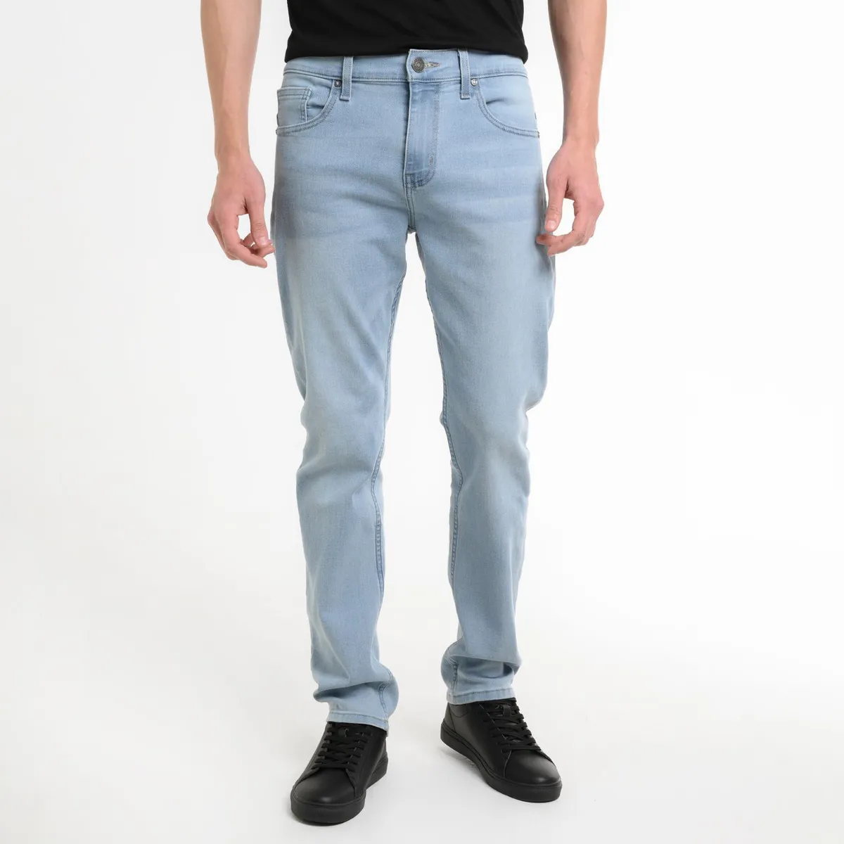 BEARCLIFF - Jean 5 Bolsillos Hombre Slim de Algodón Largo 32 Bearcliff