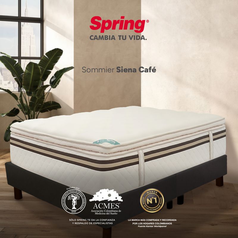 COLCHONES SPRING - Base Cama Tamaño Sencilla en Madera, 100 x 190 cm Colchones Spring - 0% Interés a 3 Cuotas Pagando con tu CMR Banco Falabella