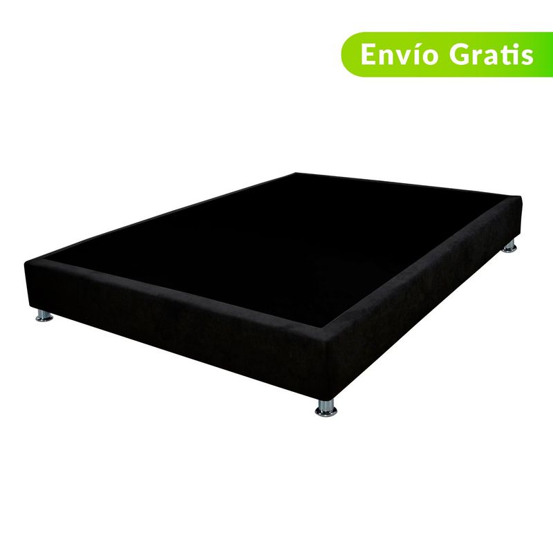 COLCHONES SPRING - Base Cama Tamaño Semidoble en Madera, 120 x 190 cm Colchones Spring