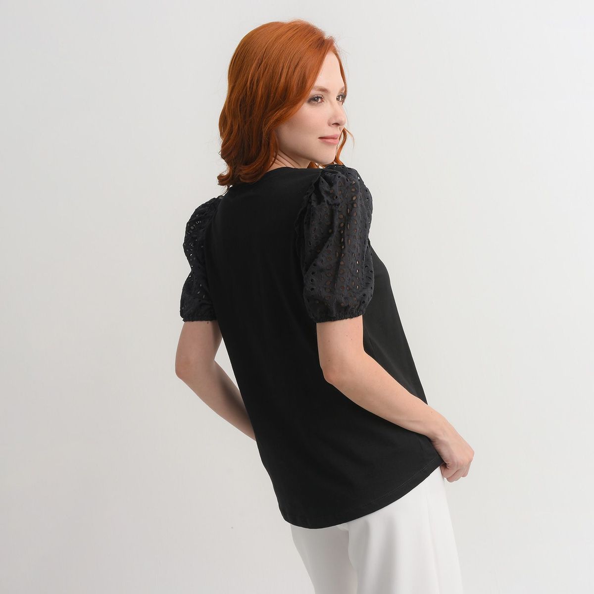 BASEMENT - Blusa para Mujer Manga corta de Algodón Basement