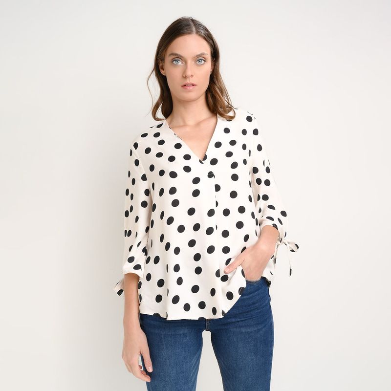 BASEMENT - Blusa Manga larga Basement Mujer
