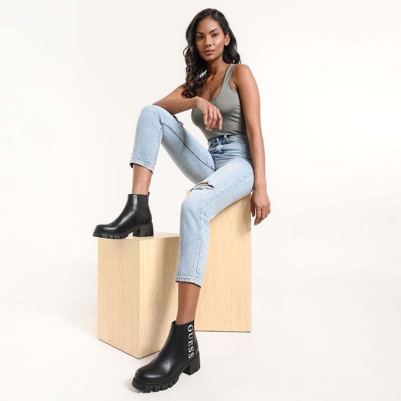 GUESS - Botas Guess Mujer Negro Sin tacón Evolved