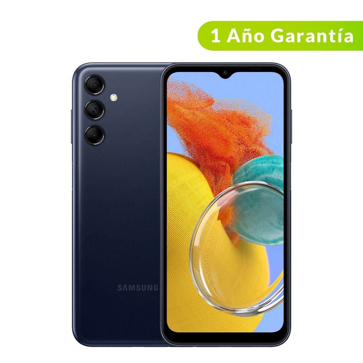 SAMSUNG - Celular Samsung Galaxy M14 128GB 4GB RAM| cámara posterior 48MP| cámara frontal 13MP| pantalla 6,4"| memoria expandible hasta 512GB