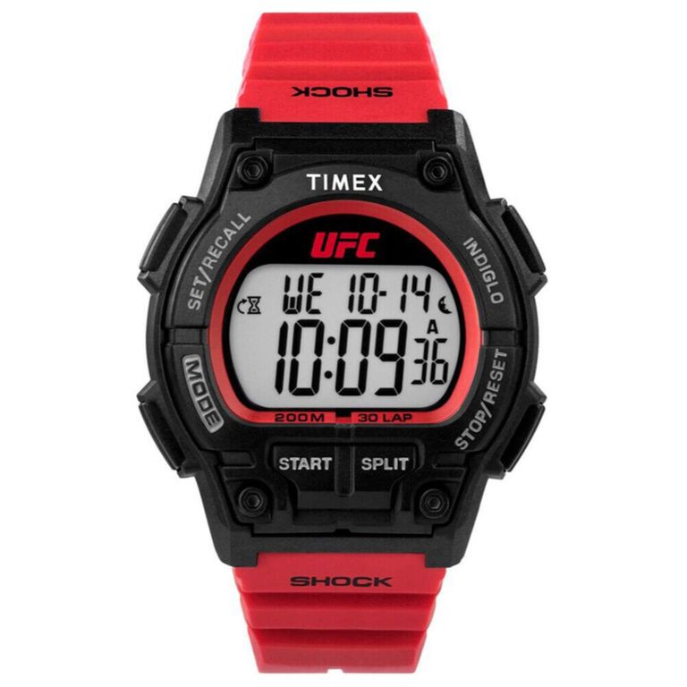 Timex Orologio digitale da uomo con cinturino in plastica UFC Takeover