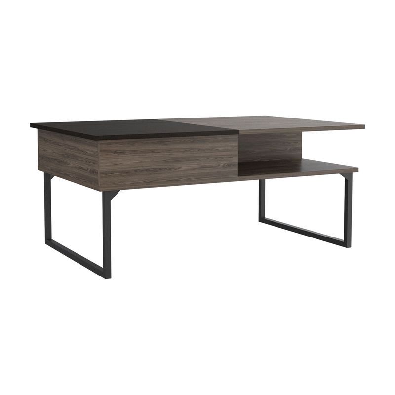 RTA MUEBLES - Mesa de Centro Moderna Rectangular  en Aglomerado MDP  105 x 46 x 66 cm RTA Design  - Mueble