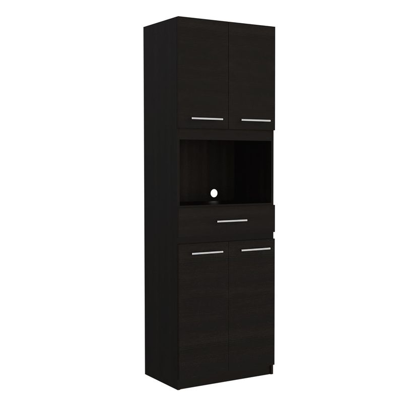 RTA MUEBLES - Mueble Auxiliar de Cocina para Microondas Moderna  en Aglomerado  62 x 197 x 393 cm RTA Muebles 