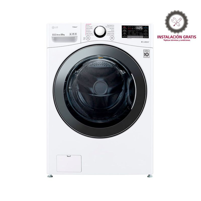 LG - Lavadora LG Carga Frontal 22 KG WM22WV2S6BR