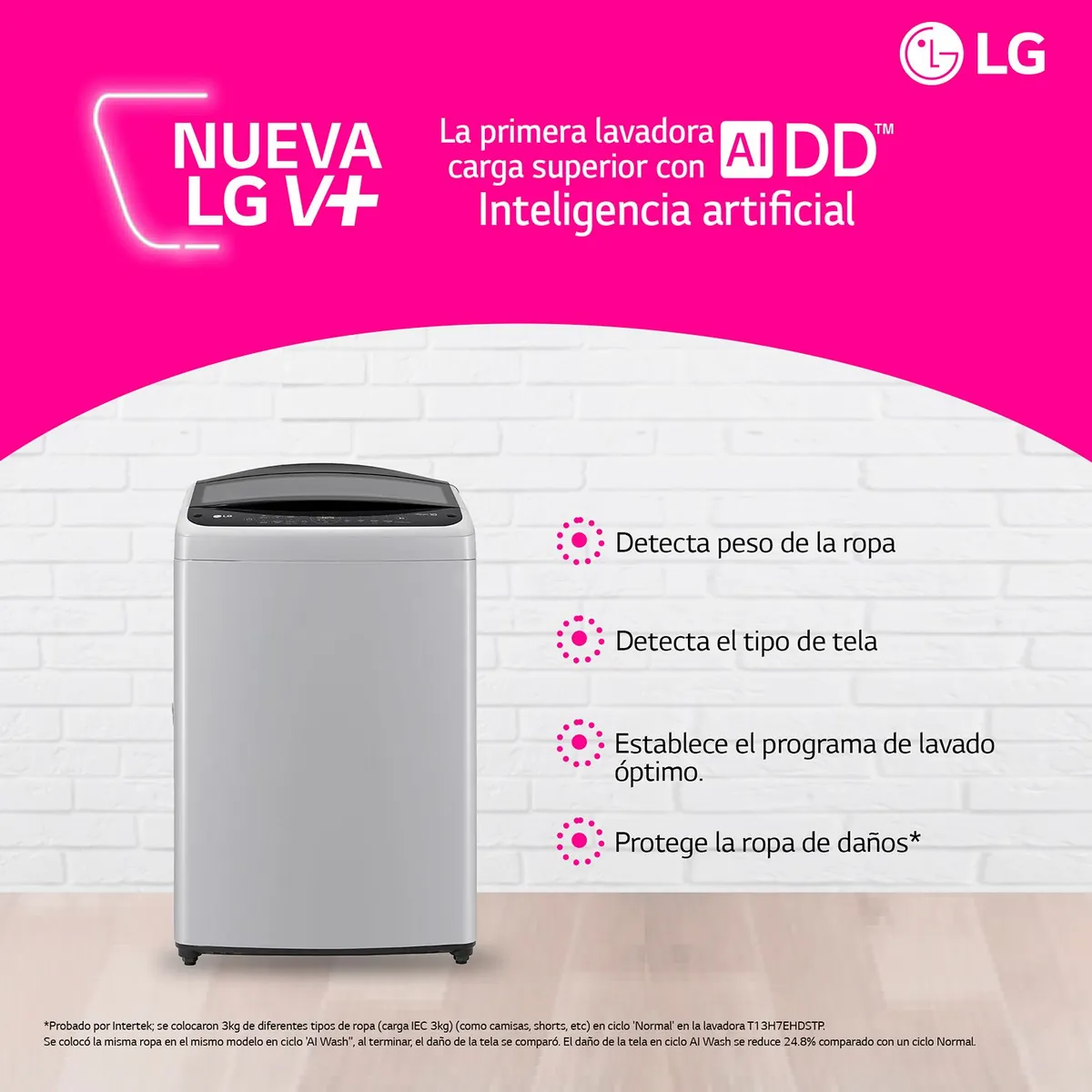 LG - Lavadora LG Carga Superior 21 KG WT21MV6