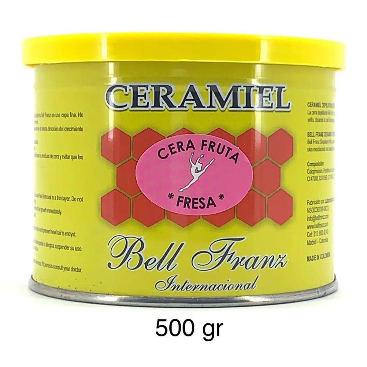  - Cera depilatoria fresa 500gr bell franz suaviza