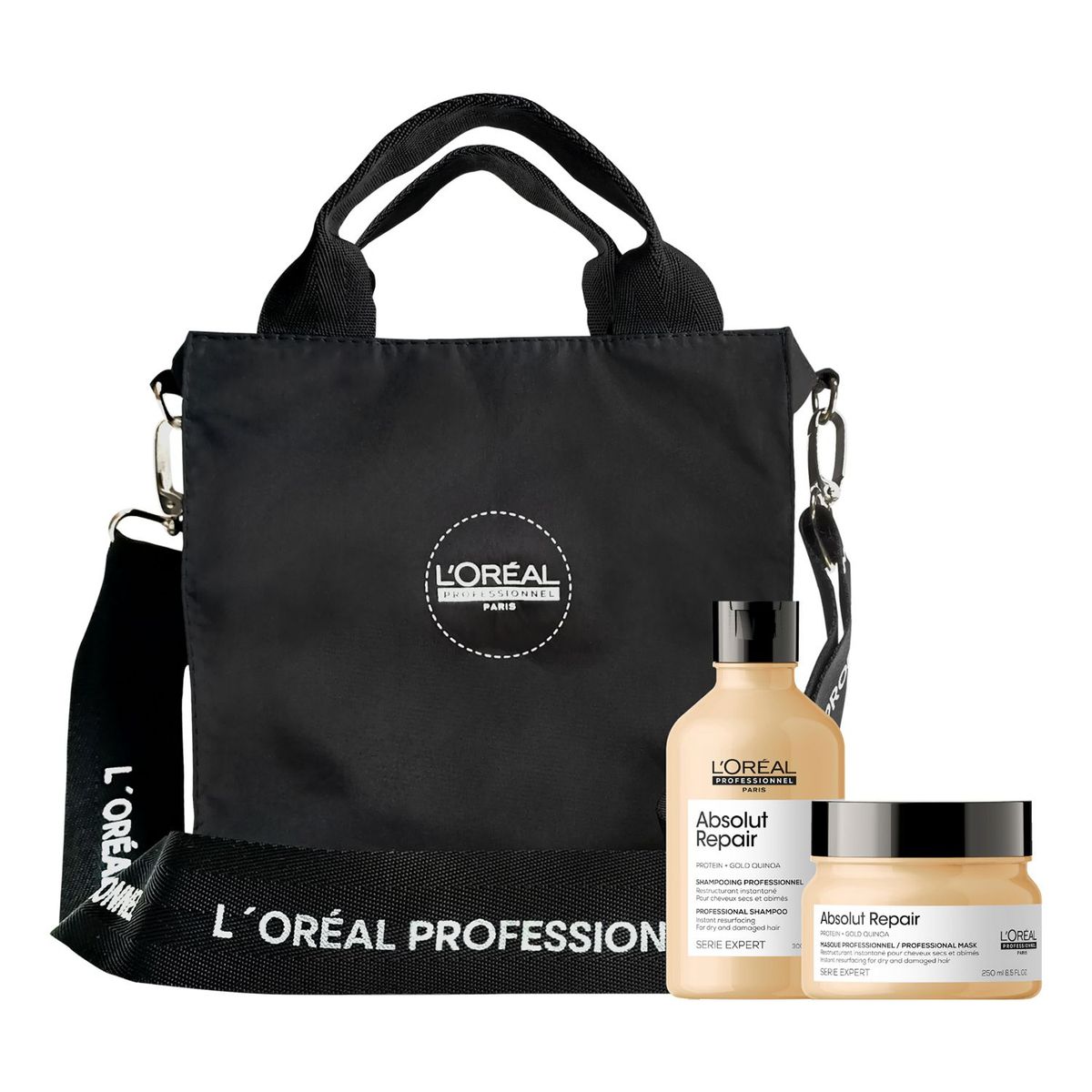 LOREAL PROFESSIONNEL - Set Tratamiento Capilar Absolut Repair Loreal Professionnel: Incluye 2 productos + Bolso Gratis