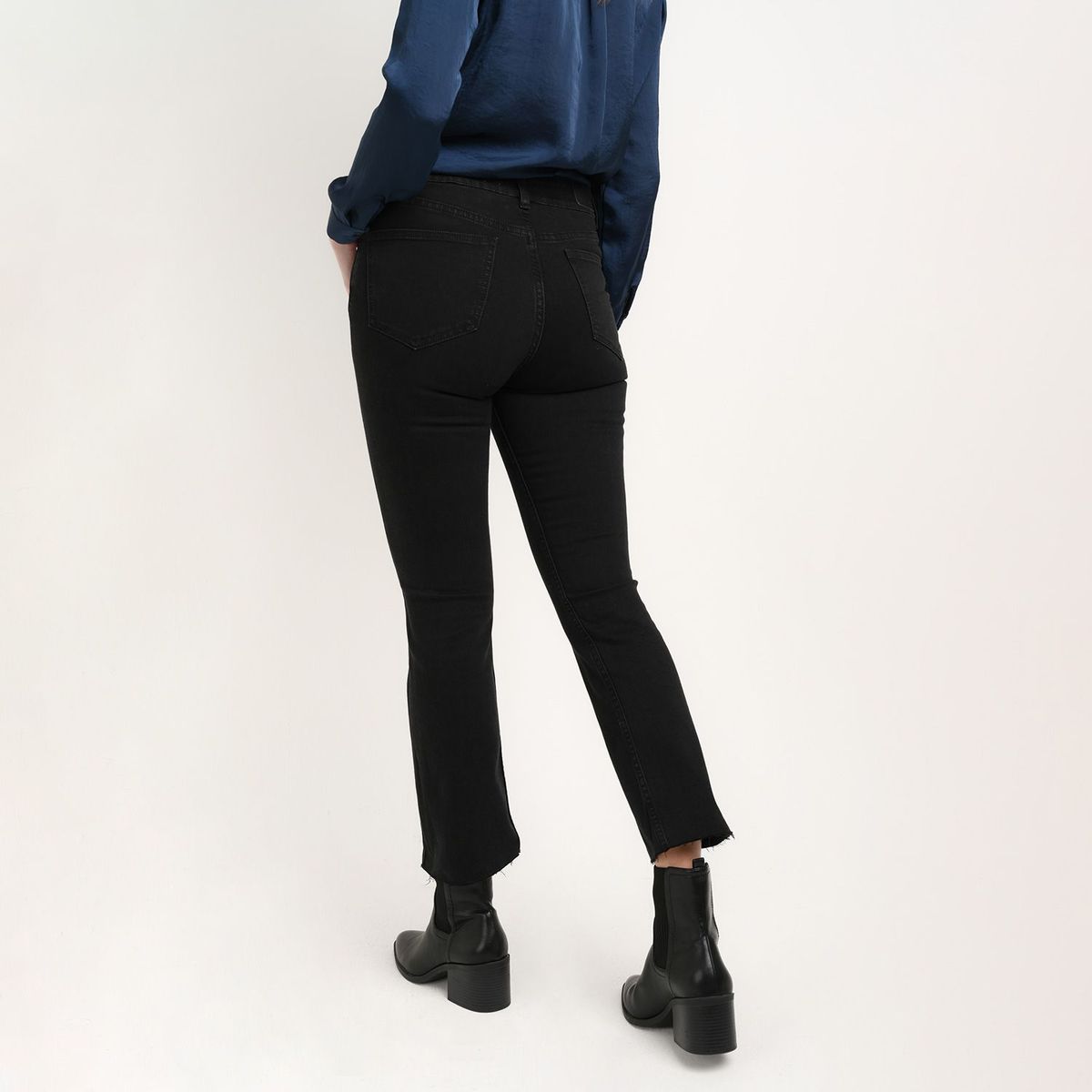 BASEMENT - Jean Flare para Mujer Tiro medio de Algodón Basement