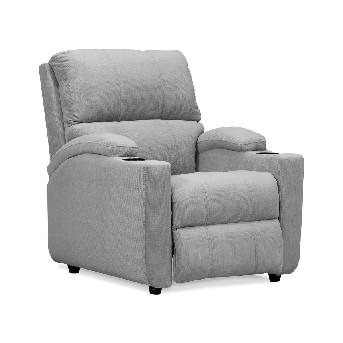 MICA - Silla Reclinable 1 puesto Microfibra Mecánica Alan 82 X 95 X 92 cm Gris Mica