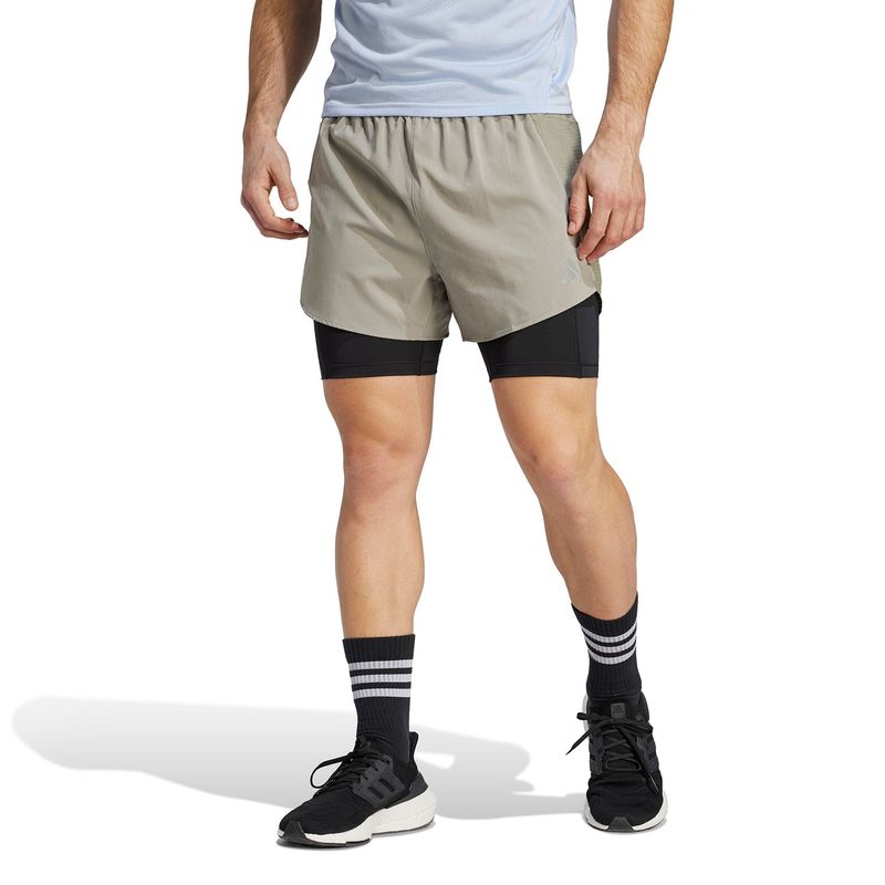 ADIDAS - Pantaloneta con Licra para Running Hombre Adidas