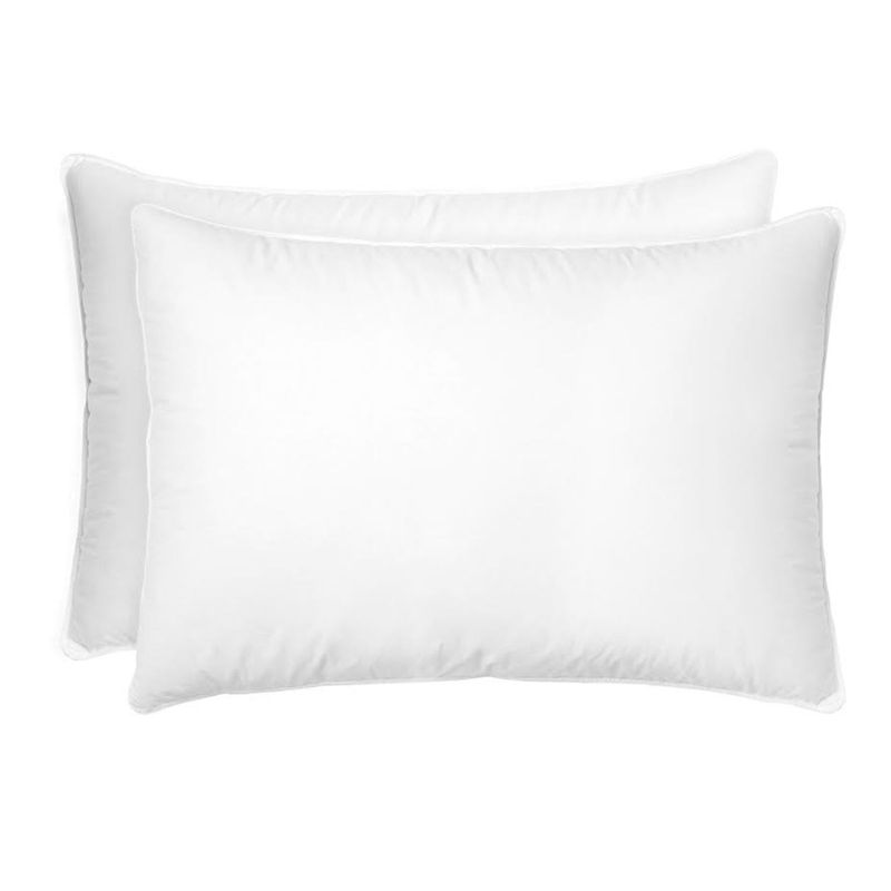 KAMUCHY - Almohada Set X2, 95% Pluma / 5% Pluma Down, Firmeza Suave 50 x 90 cm Kamuchy