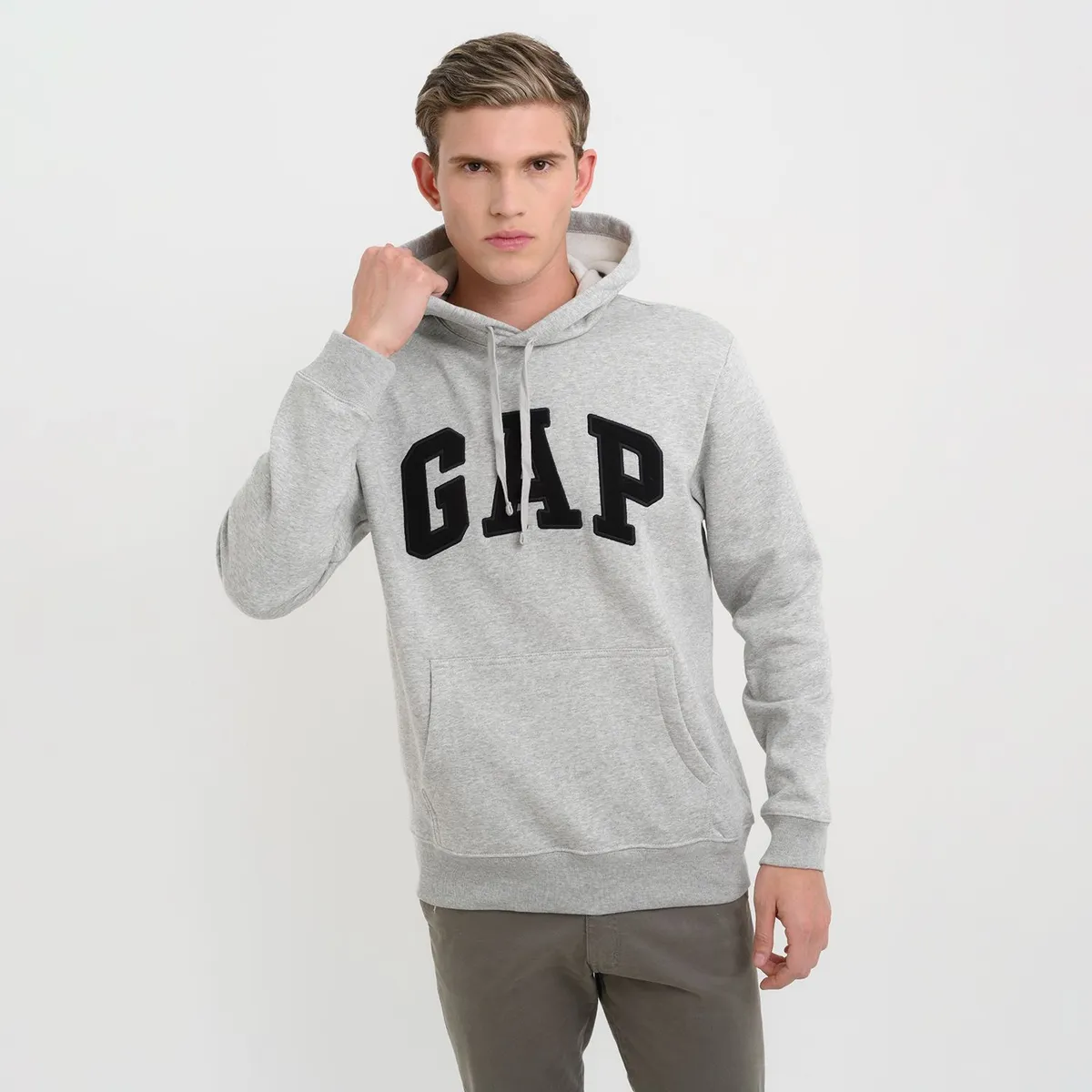 GAP - Hoodie Hombre con Logo de Algodón GAP