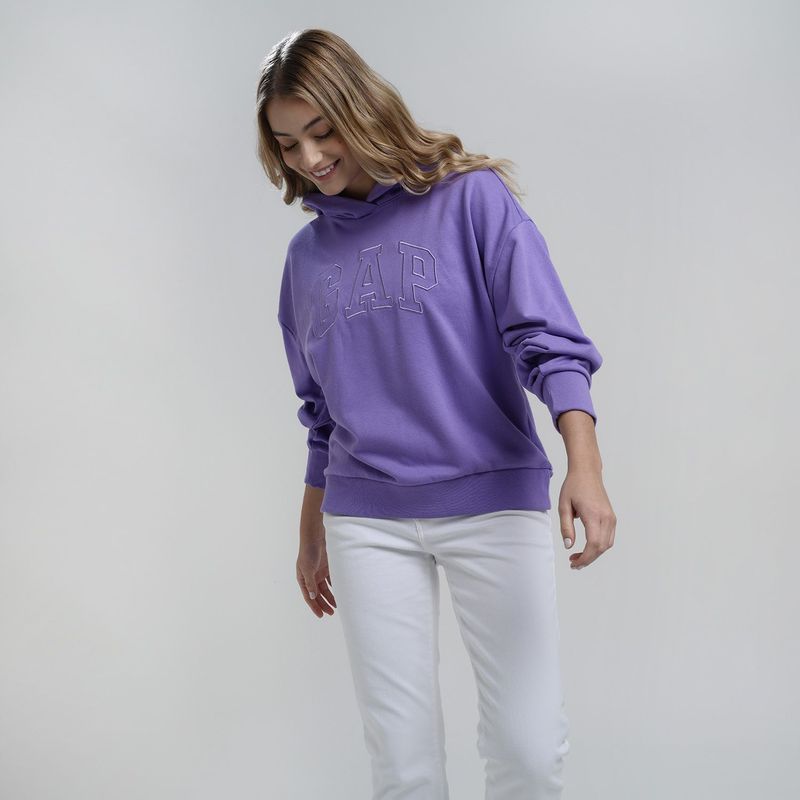 GAP - Hoodie para Mujer con Logo de Algodón GAP