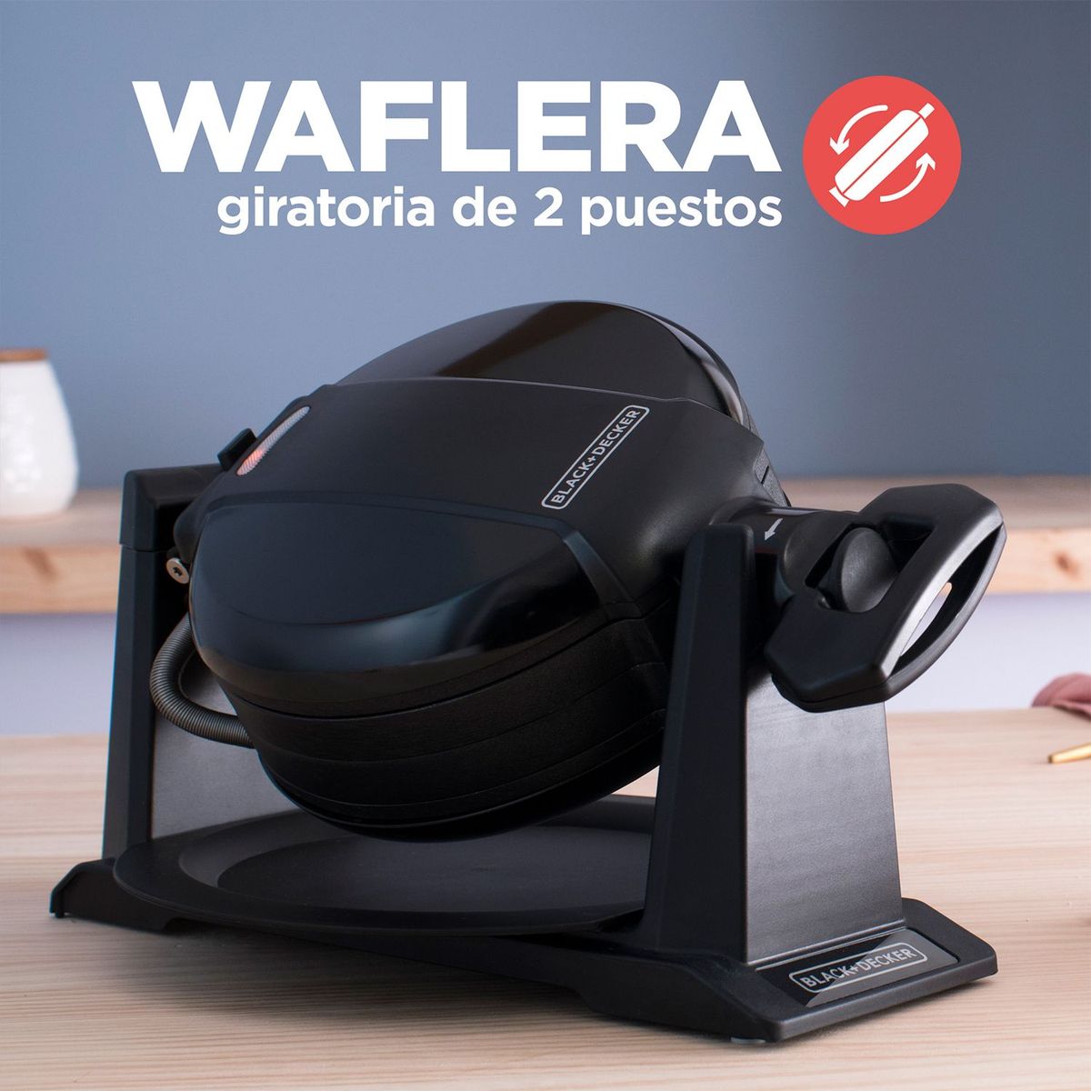 BLACK+DECKER - Waflera Black and Decker 2 Puestos