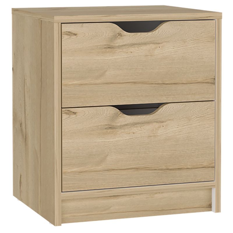 RTA MUEBLES - Mesa de Noche Moderna de 2 Cajones 48 x 41 x 363 cm RTA Muebles