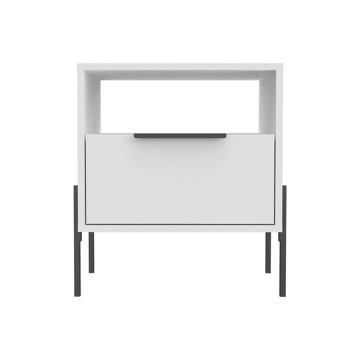 RTA MUEBLES - Mesa de Noche Moderna de 1 Cajón 52 x 476 x 348 cm RTA Muebles