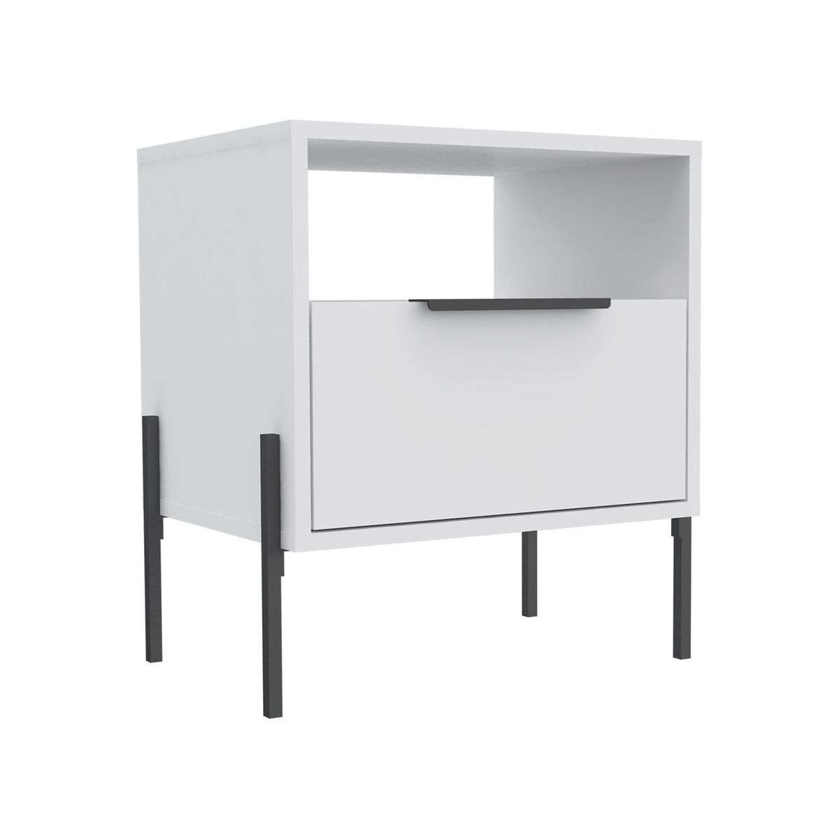 RTA MUEBLES - Mesa de Noche Moderna de 1 Cajón 52 x 476 x 348 cm RTA Muebles