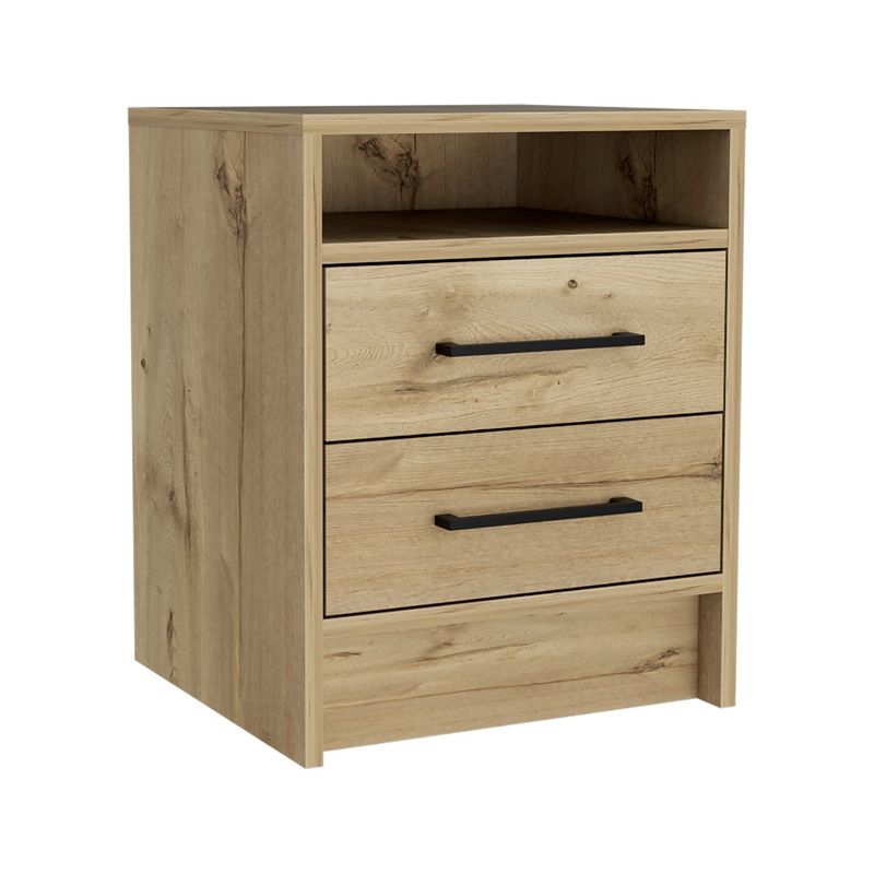 RTA MUEBLES - Mesa de Noche Moderna de 2 Cajones 507 x 40 x 373 cm RTA Muebles