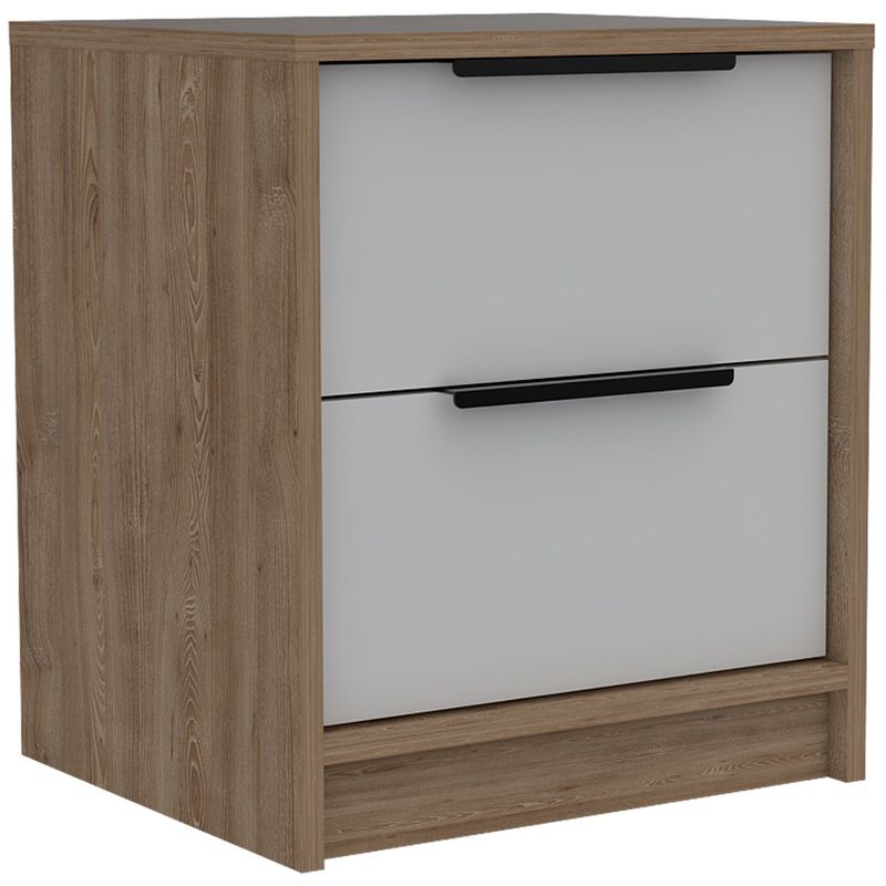 RTA MUEBLES - Mesa de Noche Moderna de 2 Cajones 48 x 41 x 365 cm RTA Muebles