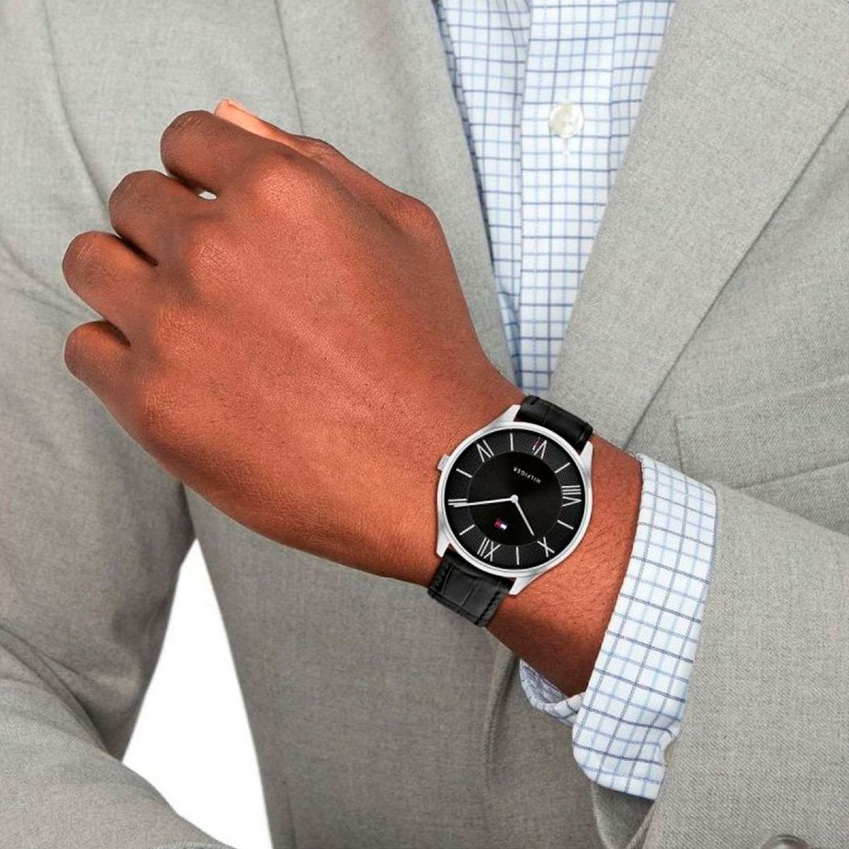 TOMMY HILFIGER - Reloj Tommy Hilfiger para Hombre 1710516 . Reloj Análogo Cuero Negro