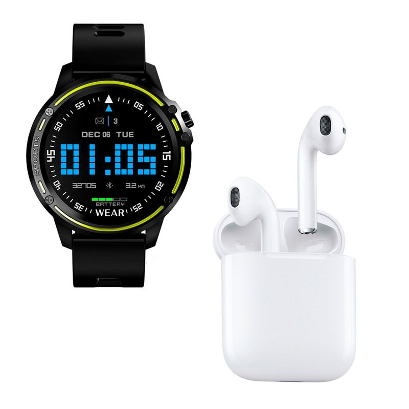  - Smartwatch Genérico L8/i12 + Audífonos