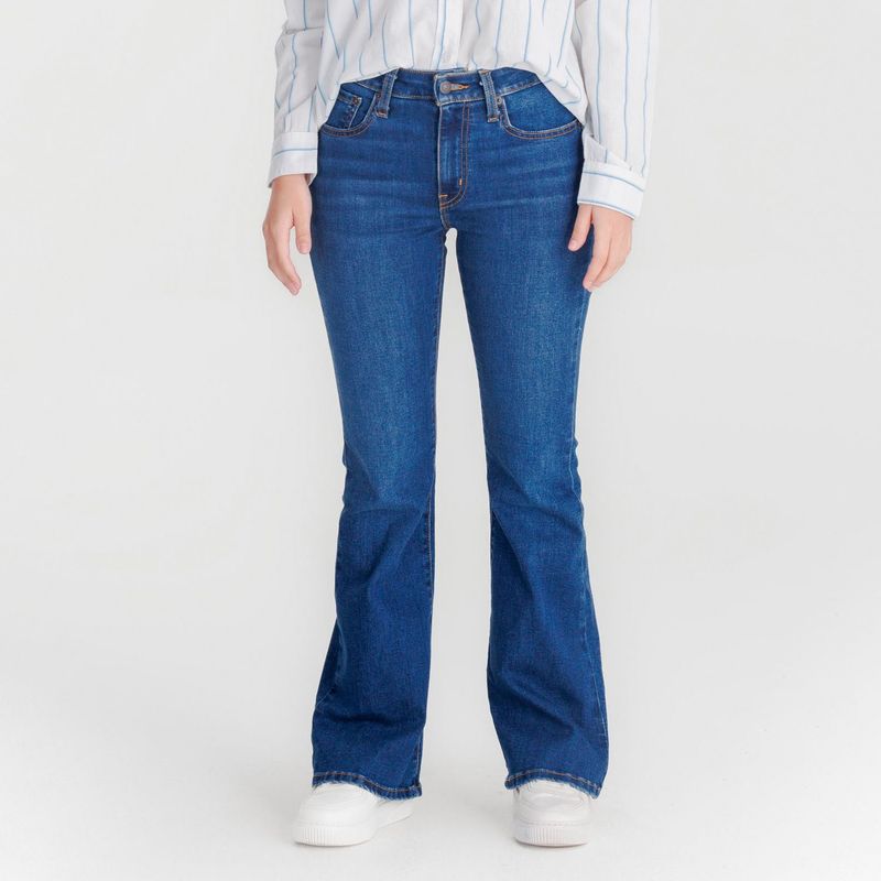 LEVIS - Jean mujer Levis 726 flare tiro alto negro