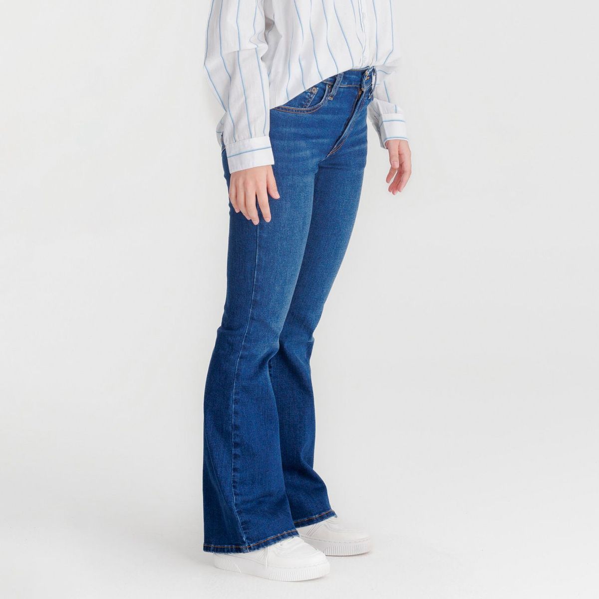 LEVIS - Jean mujer Levis 726 flare tiro alto negro