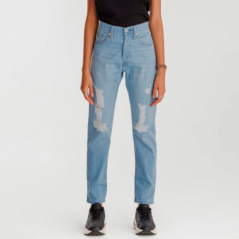 LEVIS - Jean Skinny para Mujer Tiro alto de Algodón Levis