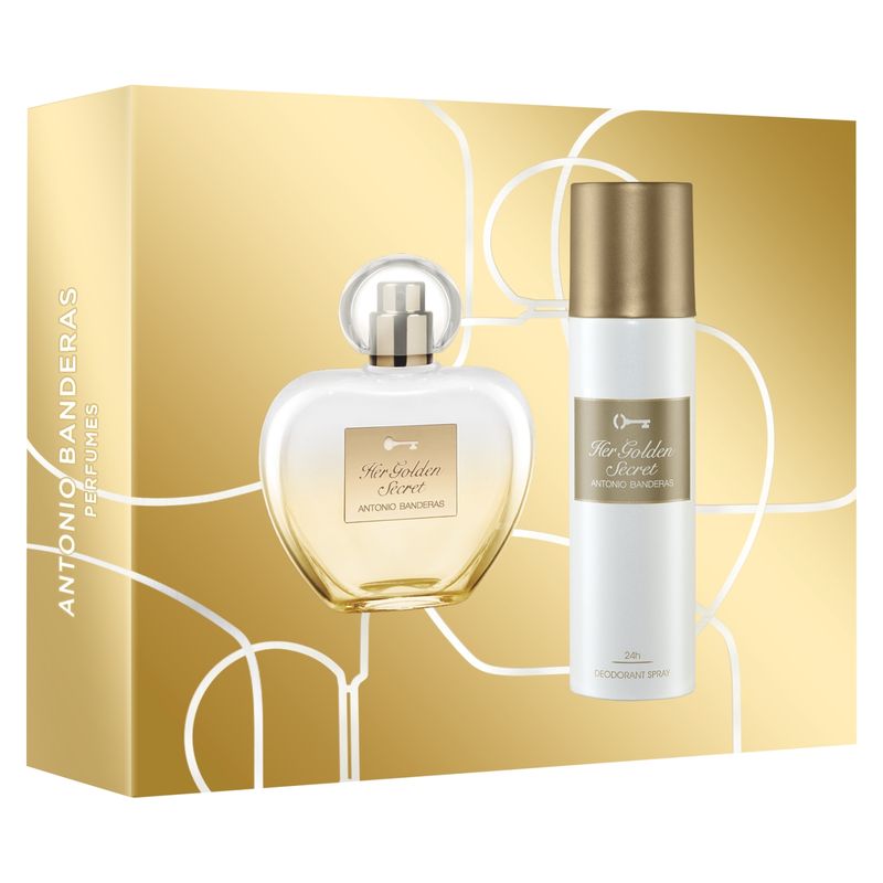 ANTONIO BANDERAS - Set de Perfume Mujer Antonio Banderas Incluye 24h Desodorante Spray 150 ml