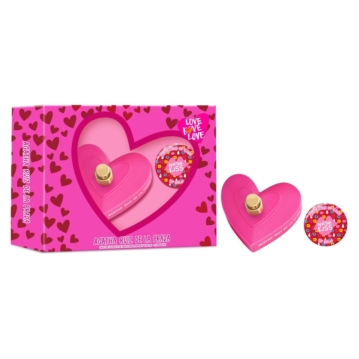 AGATHA RUIZ DE LA PRADA - Set de Perfume Mujer Agatha Ruiz la Prada Incluye: Eau de toilette 100 ml + Lipbalm