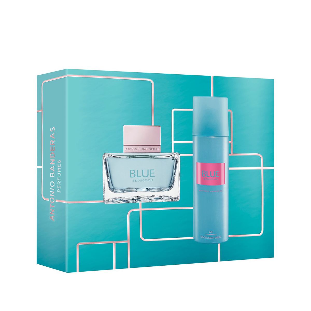 BANDERAS - Estuche Perfume Banderas Mujer Blue Seduction Wave 80ml Eau de toilette + Desodorante 150ml 