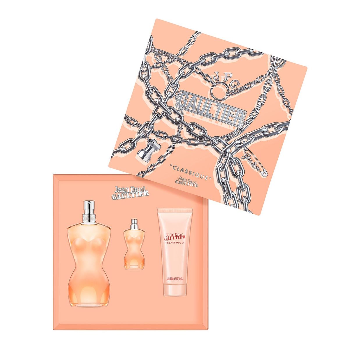 JEAN PAUL GAULTIER - Set de Perfume Mujer Jean Paul Gaultier : Fragancia 100 ml + Body Lotion 75ml + Mini 