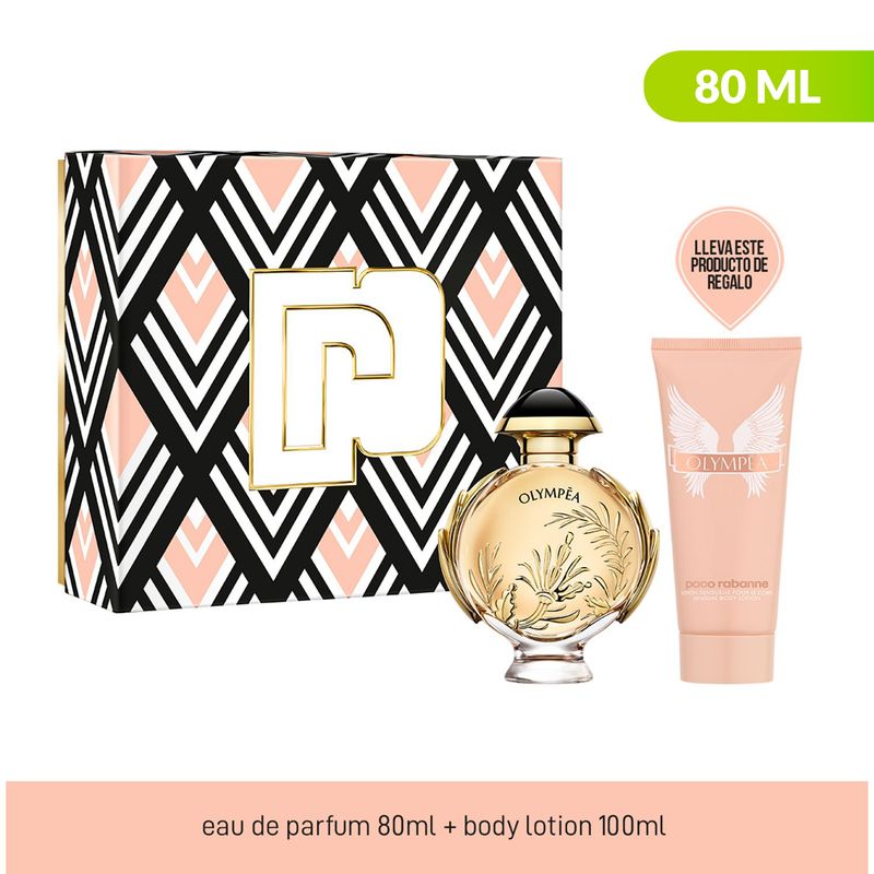 RABANNE - Set de Perfume Mujer Paco Rabanne : Fragancia 80ml + Body Lotion  100ml